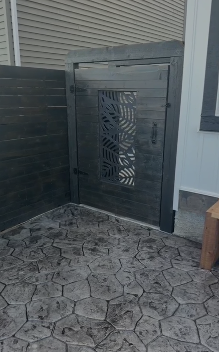 Concrete patio construction